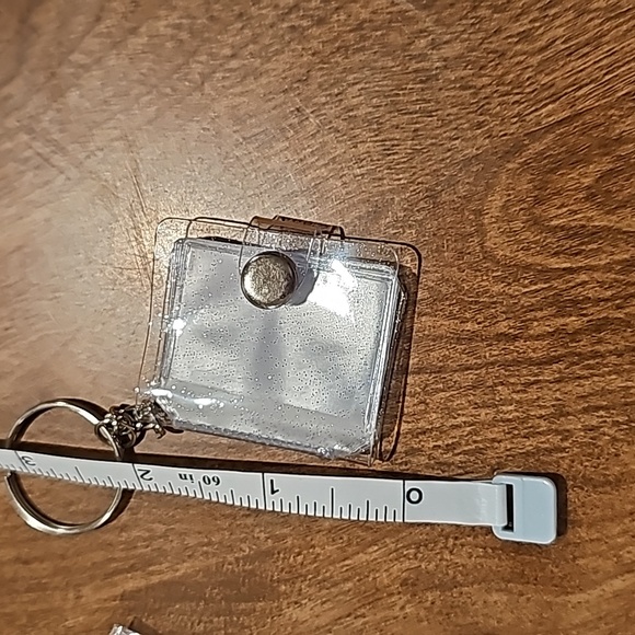 Nwt keycahin mini photo album clear glittery - Picture 2 of 5
